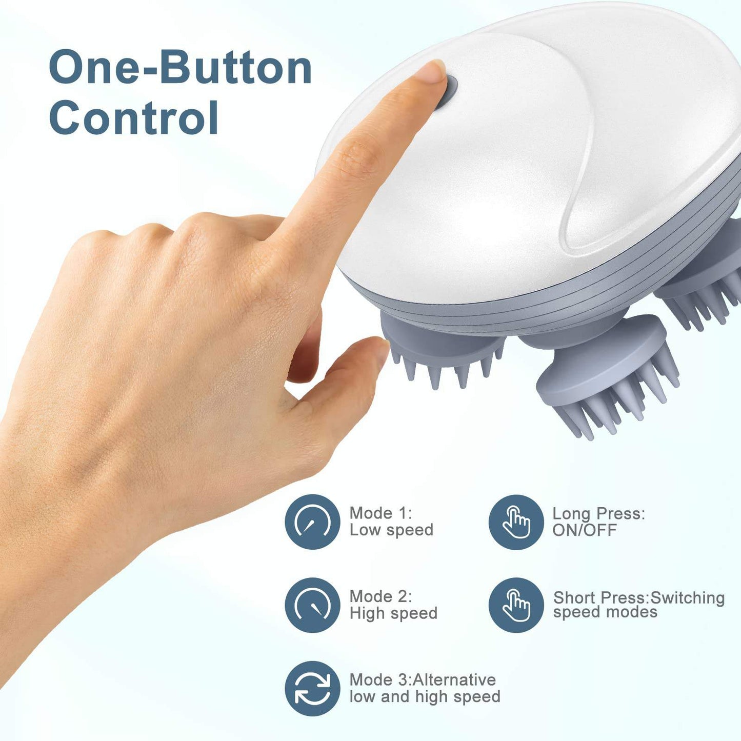 Smart Scalp Massager With Red Light Therapy